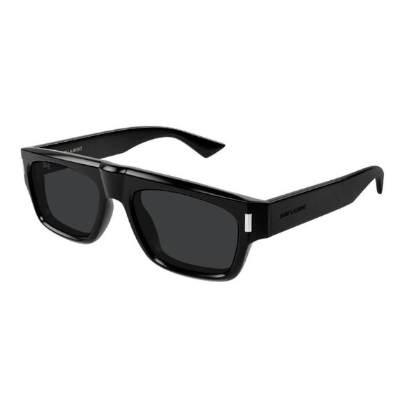 NEW SL762 001 SAINT LAURENT SUNGLASSES MEN SQUARE BLACK EYEWEAR - Picture 1 of 4